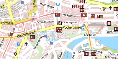 Stadtplan Bundeshaus  Bern