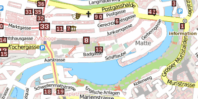 Stadtplan Mattenlift Bern