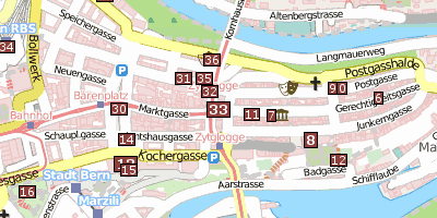 Stadtplan Zytglogge Bern